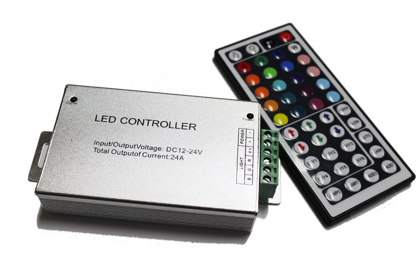 RGB Controller with 44-Key Wireless IR Remote for RGB LED Light